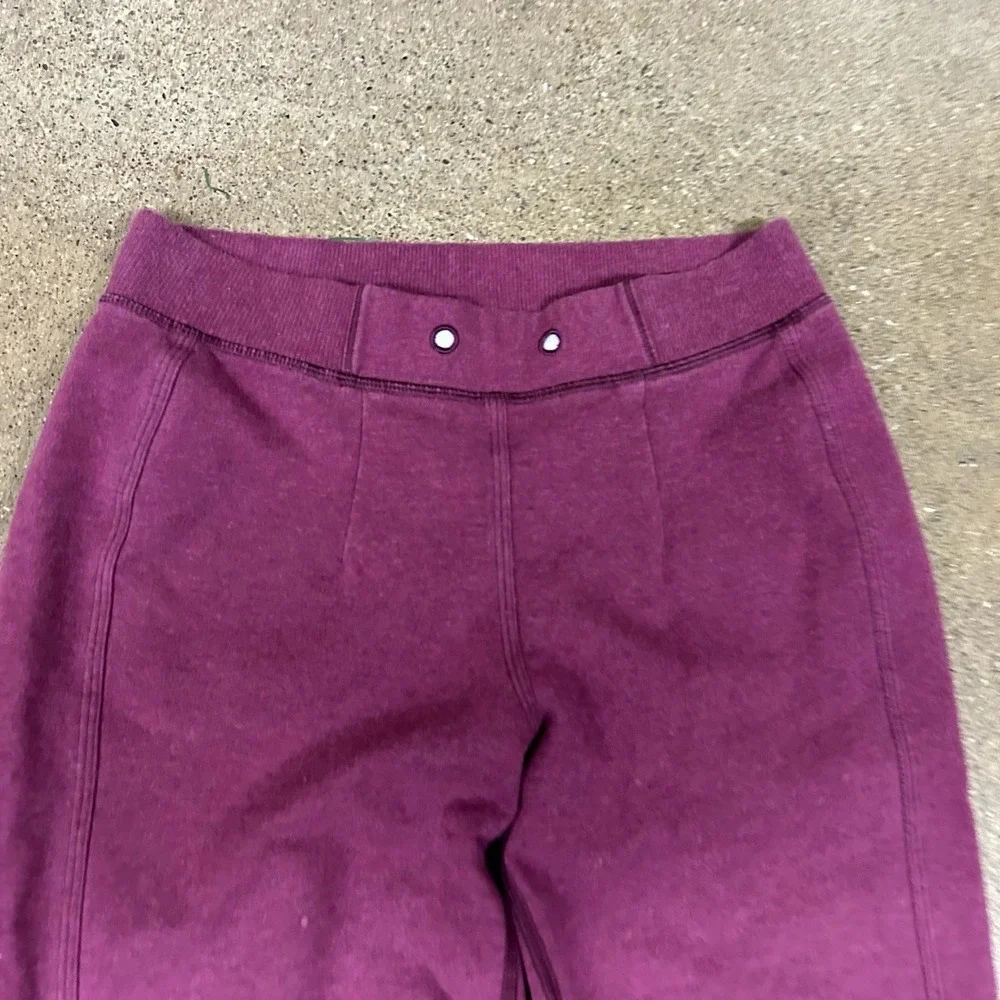 Lululemon Jogger Pants Womens Small Purple Elastic Cuffs Athletic Athleisure